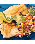 Fresh Rockfish fillets displayed on a clean surface.