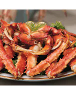Jumbo King and Dungeness Crab Combo displayed in a serving dish.