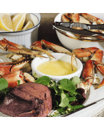 Dungeness Crab and Angus Prime tenderloin under the label "Surf & Turf".