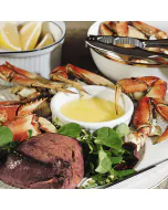 Dungeness Crab and Angus Prime tenderloin under the label "Surf & Turf".