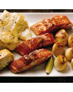 A variety pack of Alaskan Harvest Fish including different types of freshly caught fish, neatly packaged and ready for consumption.