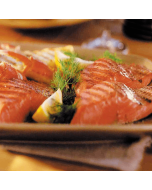 A variety pack of wild salmon products including king salmon and silver salmon 