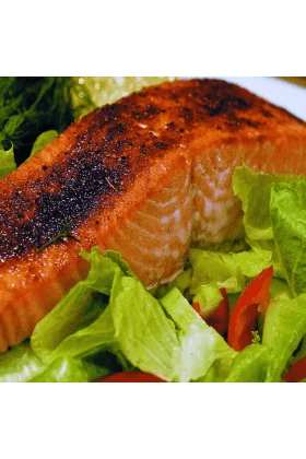 A variety pack of wild salmon products including king salmon and silver salmon 