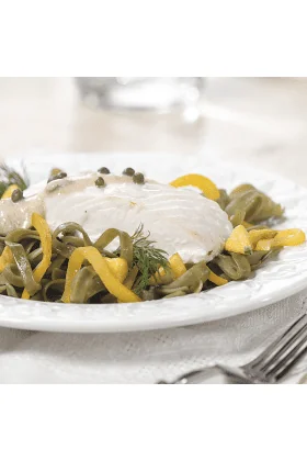 A combo pack of fresh Halibut and Rockfish