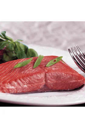 16 Copper River Sockeye Salmon Fillets showcasing their vibrant red color and fresh quality.