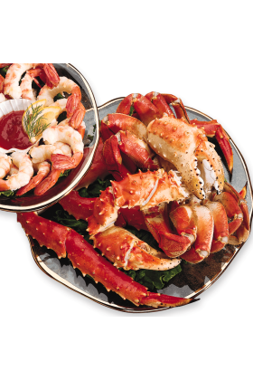 Assortment of various types of fresh shellfish displayed on a plate