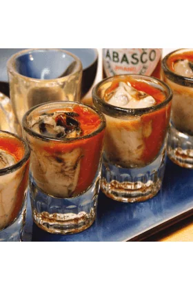A set of 20 oyster shooters.